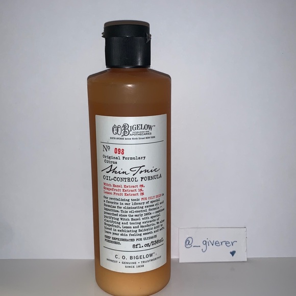 Skin Tonic Oil-Control Formula C.O. Bigelow Citrus